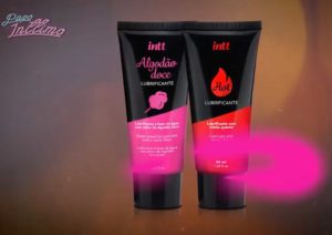 Lançamento Intt Lubrificante Algodão Doce e Morango Hot com efeito quente a base de água.