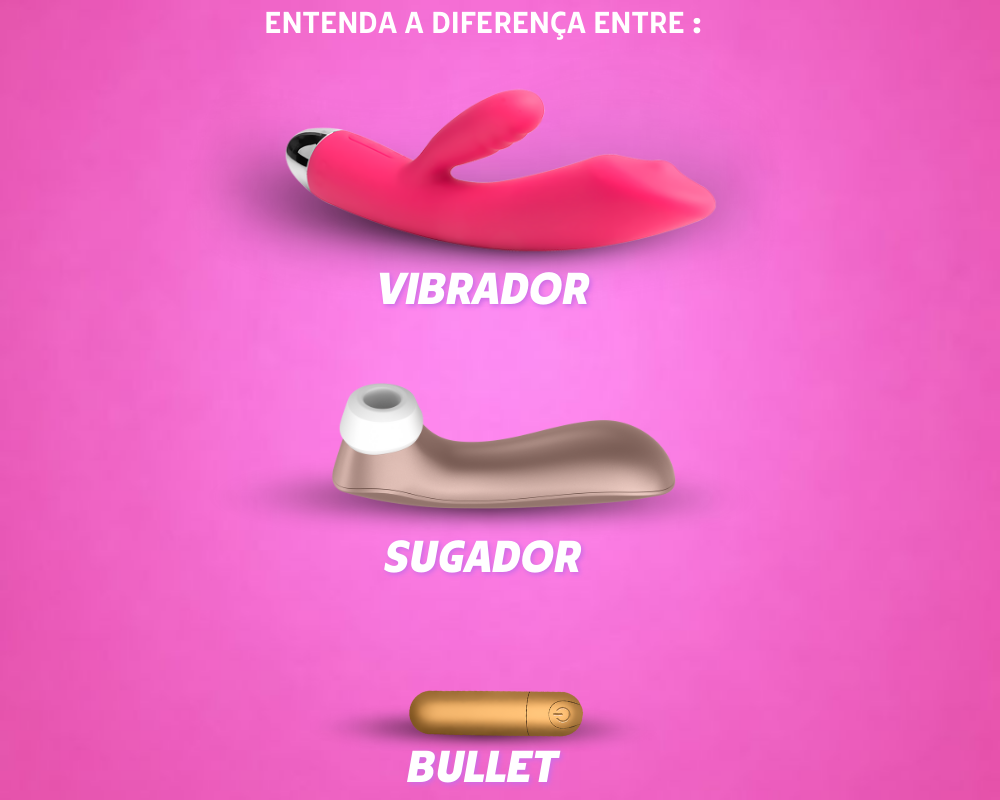 Entenda a diferença entre Vibrador, Sugador e Bullet para vender mais 1 diferenca entre vibrador sugador e bullet